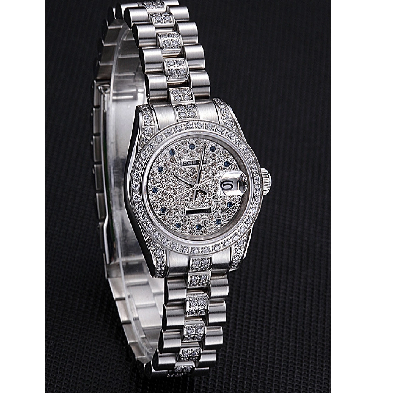 Aaa replica watch Rolex Dial Diamond DateJust Steel Swiss Stainless 622021 0814